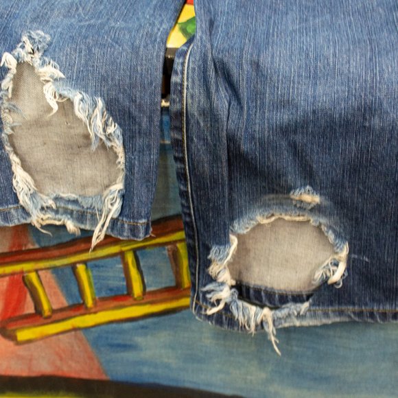 Mossimo Mens Jeans Perfect denim blue and worn to fit like a glove. Size 34 x 34 - Picture 7 of 7